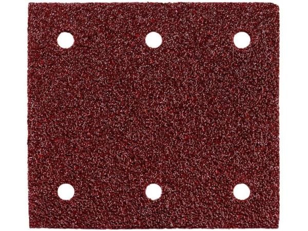 Metabo 625623000, Sand-papir, Metall, Polyester, Rustfritt stål, Stål, Tre, Brun, Rektangulær, 115 mm, 103 mm