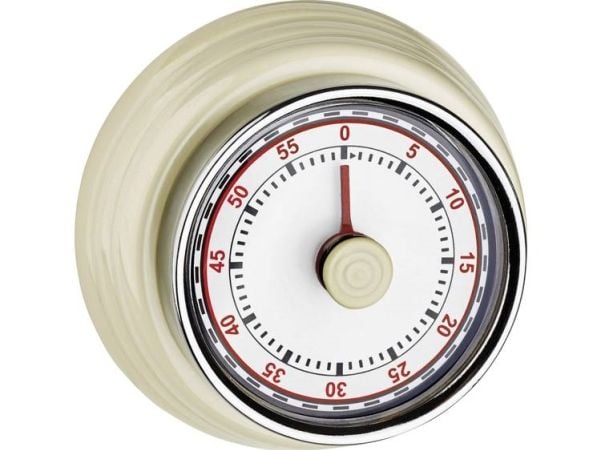 TFA-Dostmann 38.1037, Mekanisk tidsur, Beige, 60 min, Metall, Analog, Magnetisk
