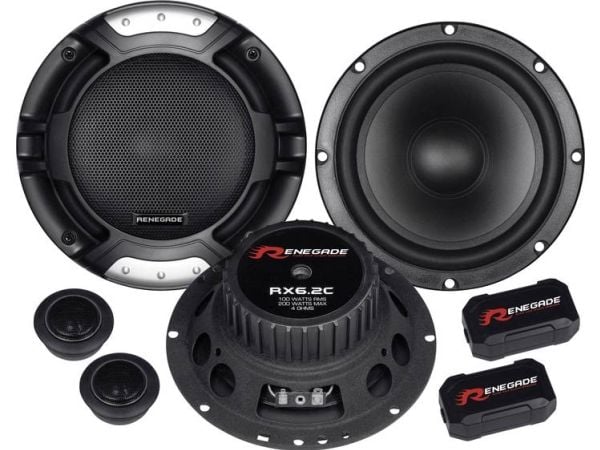 Renegade RX6.2C, 2-veis, 200 W, 100 W, 4 ohm (O), Neodym, 5,7 cm