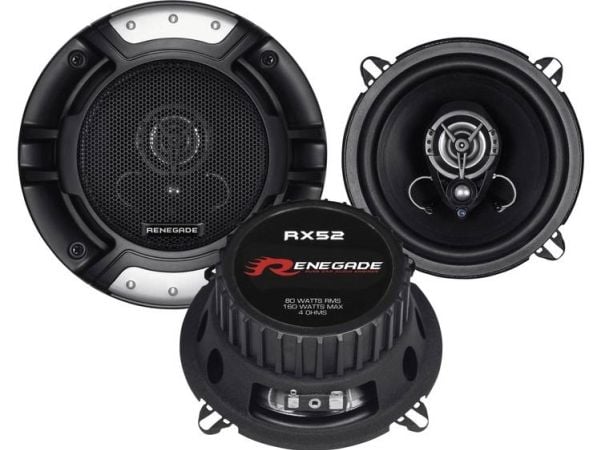 Renegade RX52, 2-vägs, 160 W, 80 W, 4 O, 65 - 20000 hz, 11,6 cm