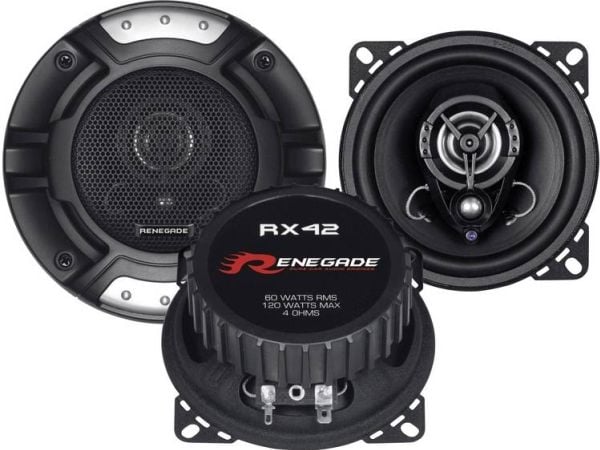 Renegade RX42, 2-veis, 120 W, 60 W, 4 O, 80 - 20000 Hz, 9,4 cm