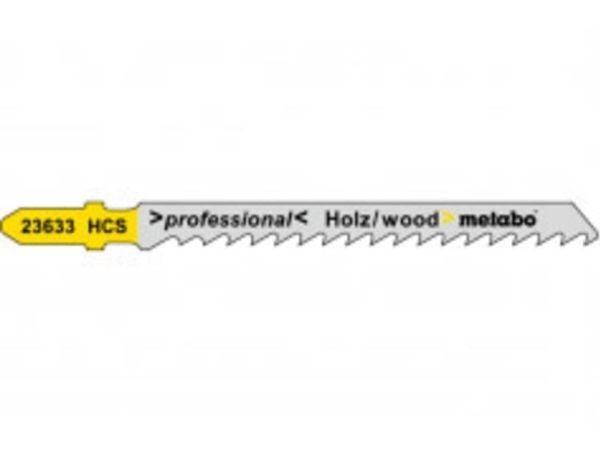 Metabo 623964000, Stikksagblad, Sponplate, Løvtre, Mykt tre, High Carbon Steel (HCS), Sort, Gult, 7,4 cm, 4 mm