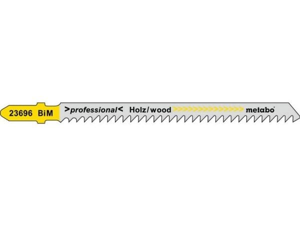 Metabo 623696000, Stiksagblad, Hardtre, Mykt tre, Bimetall, Grå, Gul, 9,1 cm, 1,5 mm
