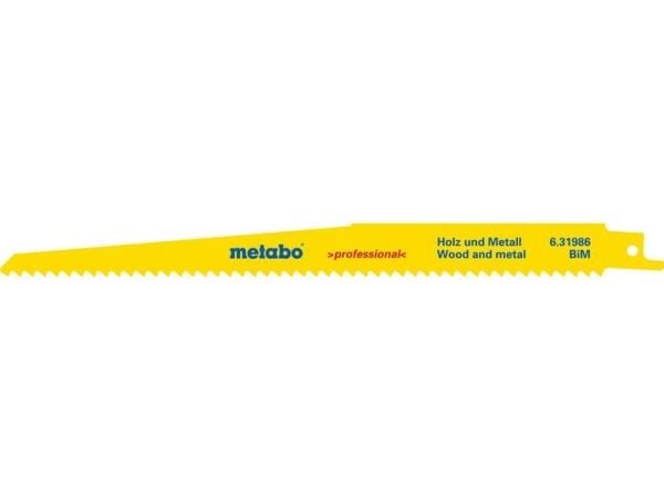 Metabo 631986000, Sabelsagblad, Sponplate, Plast, Tre, Blå, Hvit, Gult, 5-8, 3,2 mm, 5,1 mm