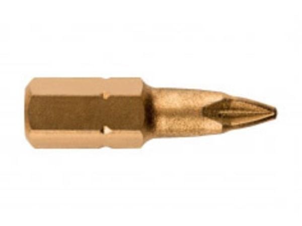 Metabo 628504000, 3 stykker, Pozidriv, PZ 2, 25 mm, 25,4 / 4 mm (1 / 4"), Sekskantet
