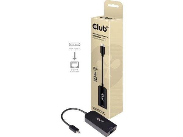 Club 3D - Nettverksadapter - USB-C 3.2 Gen 1 - 2.5GBase-T
