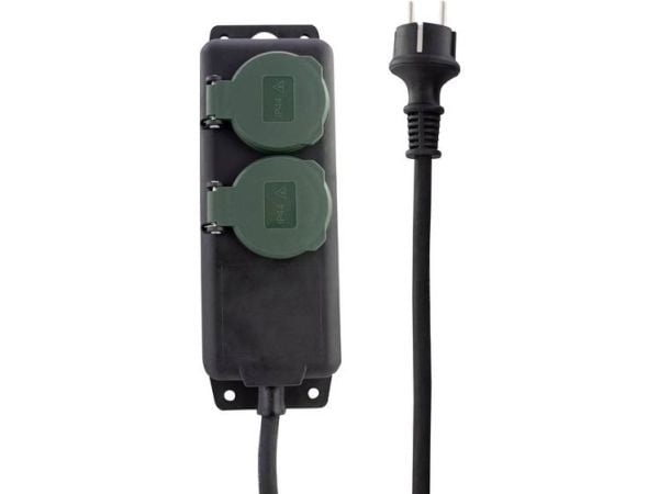 REV - Effektband - AC 250 V - 3500 Watt - utgångskontakter: 2 - 1.4 m sladd - svart, gul