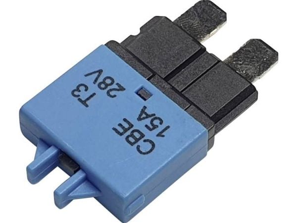 Hansor automatsikring standard, type 3, manuell reset, 15A CBE3-serien 15A Hansor automatsikring standard, type 3, manuell reset, 15A CBE3-serien 15A