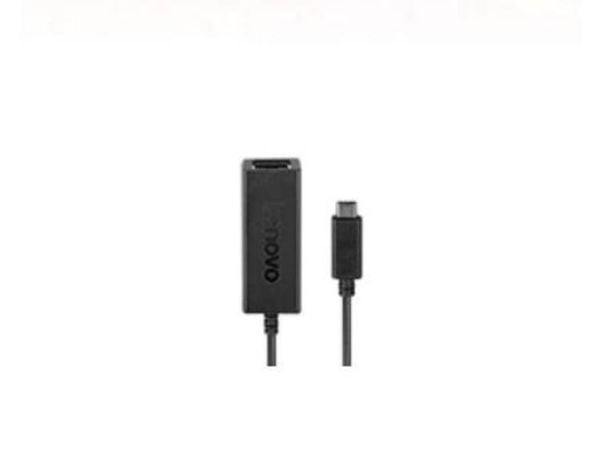 Lenovo USB-C to Ethernet Adapter - Nettverksadapter - USB-C - Gigabit Ethernet x 1 - svart - for ThinkSmart Hub 11H1