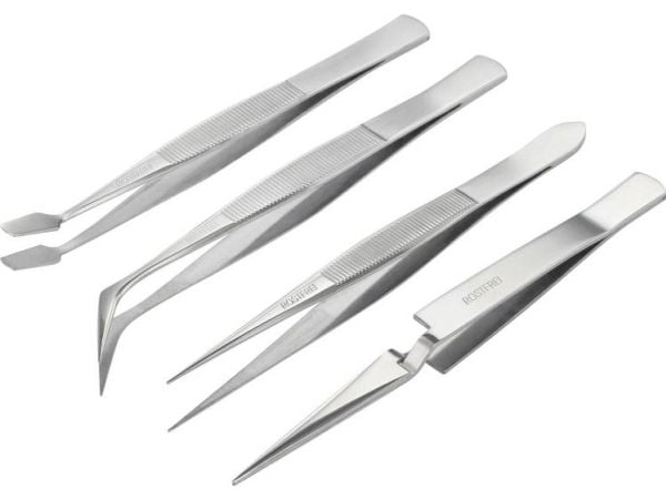 BASETech BT-2108046, Rustfritt stål, Rustfritt stål, Buet, Rett, 44 g, 120 mm, 4 stk