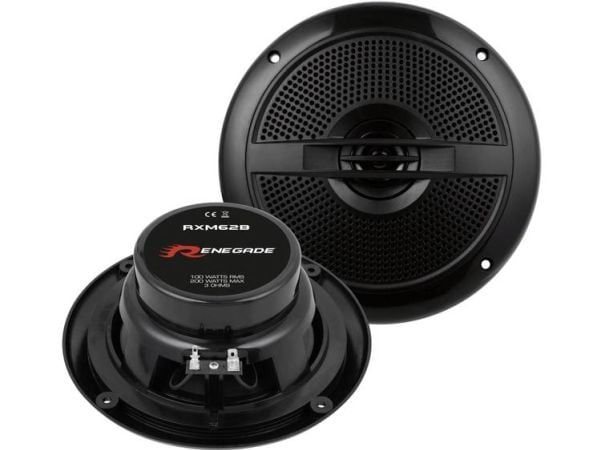 Renegade RXM62B, Drivenhet till ¨Tweeter-högtalare, 100 W, Rund, 200 W, 3 O, 75 - 20000 hz