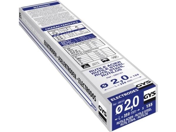 GYS GY 38 sveiseklektroder 155 stk (Ø x L) 2 mm x 350 mm 55 A (maks.)