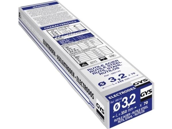 GYS svetselektroder 70 st. (Ø x L) 3,2 mm x 350 mm 115 A (max.)