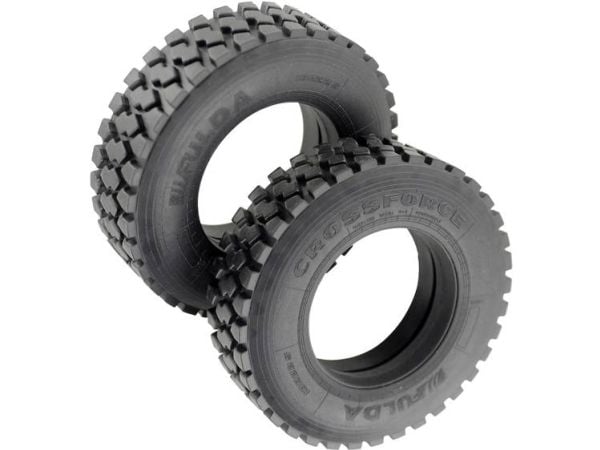 Veroma 1:16 lastebildekk 20 mm terreng 2 stk