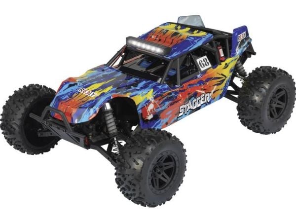 Reely Stagger børstet 1:10 RC modellbil el-buggy 4WD 100% RTR 2,4 GHz inkl. batteri, lader og senderbatterier (RE-6333762)