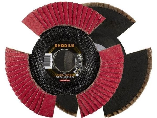 Rhodius 210644 VISION SPEED lamellslipskiva Ø125 mm håldiameter 22,23 mm korn 40 rostfritt stål 1 st