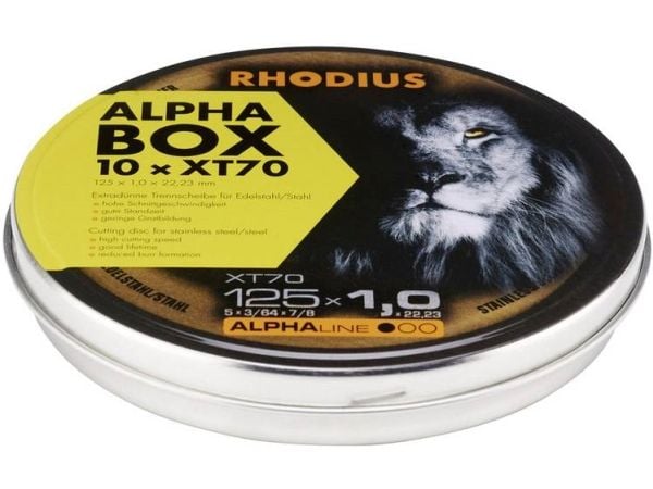 Rhodius XT70 skjæreskive 125x1.0 - 10-pakning