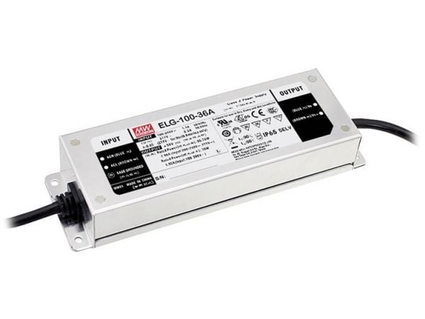 MEAN WELL ELG-100-24AB-3Y, 100 W, IP65, 110 - 230 V, 4 A, 24 V, 63 mm