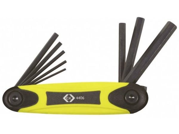 C.K. vinkelskrutrekkersett (metrisk): 1,5–8 mm (T4406)