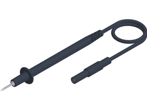 Hirschmann Test & Measurement PL 2700 S sw Prøveledning Testspids 4 mm-stik 1.00 m Sort 1 stk
