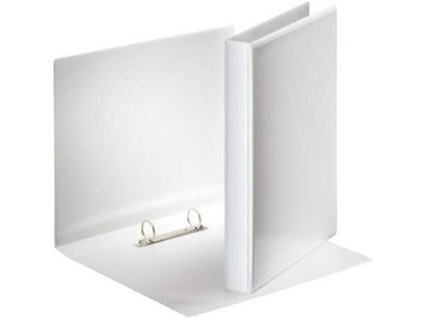 Esselte ESSENTIALS - Ringperm for presentasjoner - bokryggbredde: 38 mm - for A4 (210 x 297 mm) - kapasitet: 190 ark - hvit