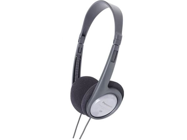 Panasonic RP-HT090E-H - Hodetelefoner - on-ear - kablet - 3,5 mm jakk - grå