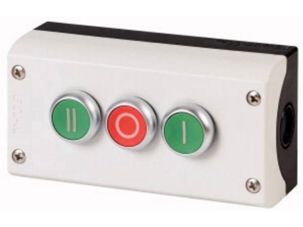 Eaton M22-I3-M1, Grå, Plast, 115 - 500 V, 153 mm, 56 mm, 80 mm