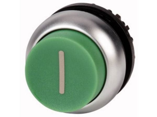 Eaton M22-DH-G-X1, Painikekytkin, Musta, Vihreä, Metallinen, IP66, IP67, IP69, 29,7 mm, 29,7 mm, -25 - 70 °C