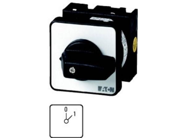 Eaton T0-1-15401/EZ, vaihtokytkin, 1P, Ledningsført, Sort, Hvid, IP65, UL 60947-4-1; CSA - C22.2 No. 60947-4-1-14; CSA-C22.2 No. 94; IEC/EN 60947-3...