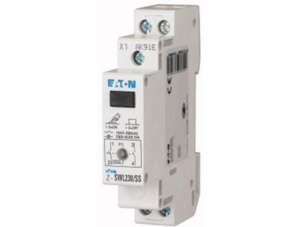 Eaton Z-SWL230/SS, 2P, Koblet med ledninger (ikke trådløs), IP40, 230 - 250 V, 16 A, 17,5 mm