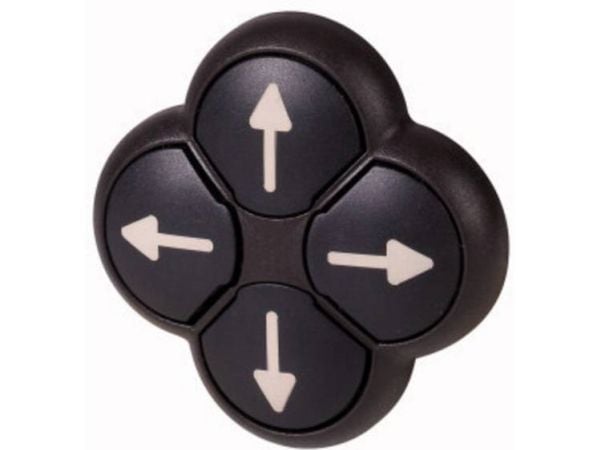 Eaton tryckknapp 4-läges svart med återfjädring M22S-D4-S-X7 (286337)