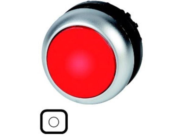 Eaton tryckknapp röd O med belysning med självråtergång M22S-DL-R-X0 (216937)