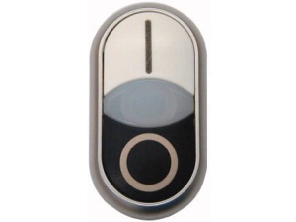Eaton 284832 M22-DDLM-WS-X1/X0 Kaksoispainike Eturengas muovia 1 kpl