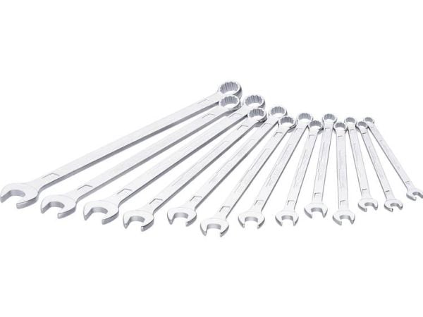 HAZET 600LG/13, 10,11,12,13,14,15,16,17,18,19,21,22,24 mm, Kromfarget, Kromfarget, Tyskland, 13 stykker