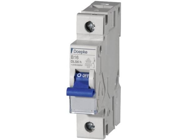 DOEPKE LS-omkopplare B25A DLS-6H-B25-1-6-KA 6kA 1-polig 230V B-karakteristik DLS-6H-B25-1-6-KA (09914025)