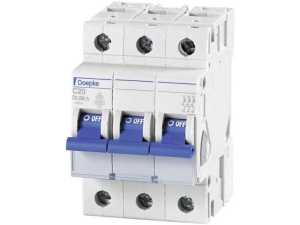 DOEPKE LS-Schalter C10A DLS-6H-C10-3-6-KA 6kA 3-polig 400V C-Characteristic DLS-6H-C10-3-6-KA (09914291)