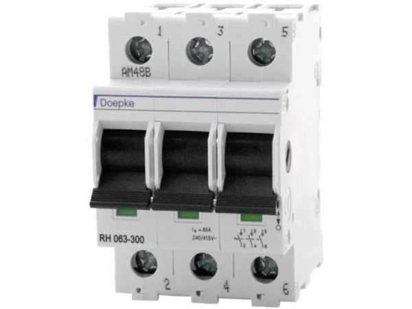 DOEPKE Pääkytkin 63A RH063-300 3 EI-kosketinta RH063-300 (09981062)