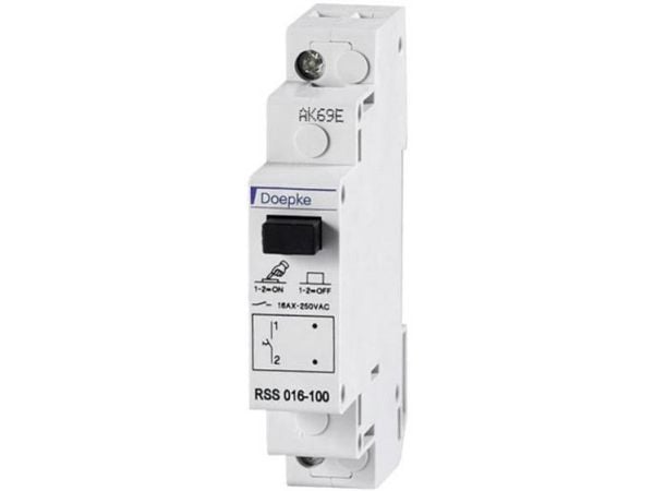 DOEPKE-ohjauskytkin 16A RSS016-100 1-napainen 1 NO-kosketin RSS016-100 (09981070)