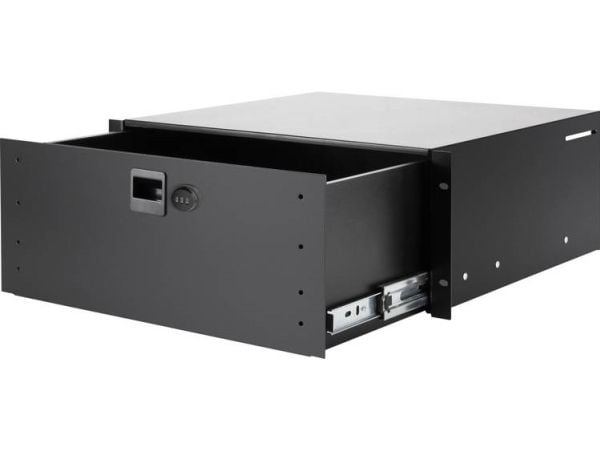 adam hall 87404ACL, Skuffeenhed, Sort, Aluminium, 25 kg, 4U, 48,3 cm (19")