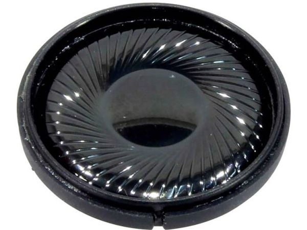 Visaton K 36 MO, 1 W, rund, 2 W, 8 ohm (O), 300 - 20000 Hz, svart