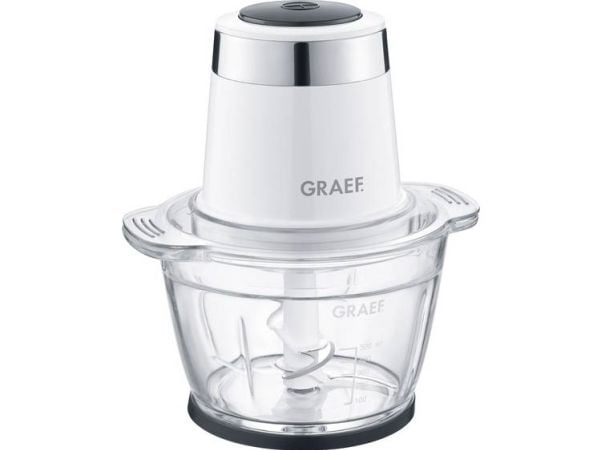 Graef CH501EU, 1 l, Vit, Glas, Rostfritt stål, Knappar, 500 W