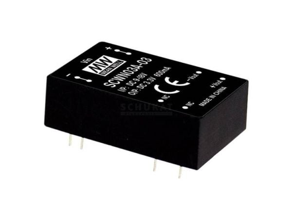 MEAN WELL SCWN03A-05, 3 W, 5 V, 0,6 A, RoHS, 700 kpl