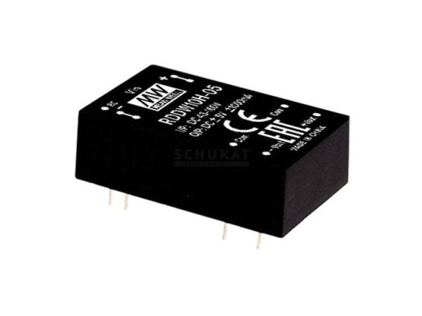 MEAN WELL RDDW10H-12, 43 - 160 V, 10 W, 12 V, -0,416 A, RoHS, 16 g