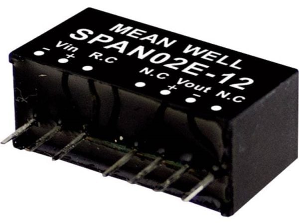 MEAN WELL SPAN02E-05, 2 W, 5 V, 0.4 A, RoHS, 2576 kpl, 2576 pk