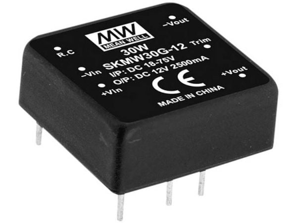 MEAN WELL SKMW30F-15, 30 W, 15 V, RoHS, 18 g, 300 stk
