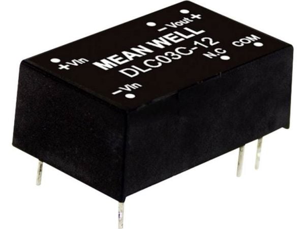 MEAN WELL DLC03A-15, 3 W, 15 V, 0,1 A, RoHS, 1800 kpl