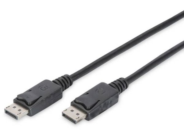 DIGITUS - DisplayPort-kabel - DisplayPort (hann) til DisplayPort (hann) - DisplayPort 1.2 - 3 m - 4K-støtte - svart