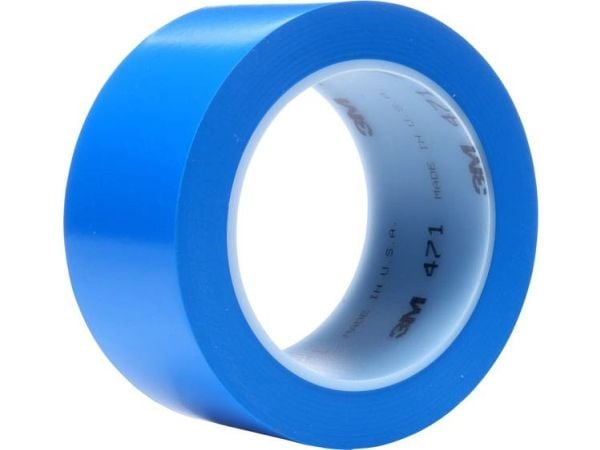 3M 471BL50, 1 stykker, Blå, Silikon/gummi, 32,9 m, 50,8 mm, 0,13 mm