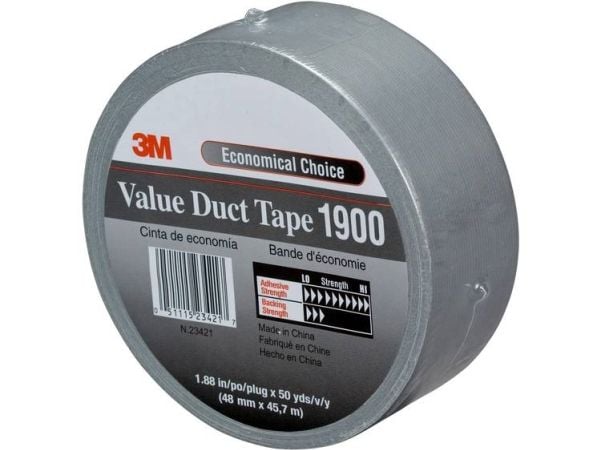 3M 7000071798, Musta, Niputus, Vahvistava, Kangas, 15%, 93 °C, 50 m