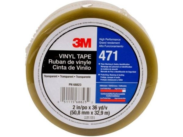 3M 471F 471T5033 Pvc-teippi läpinäkyvä (L x B) 33 m x 50 mm 1 kpl 1 kpl